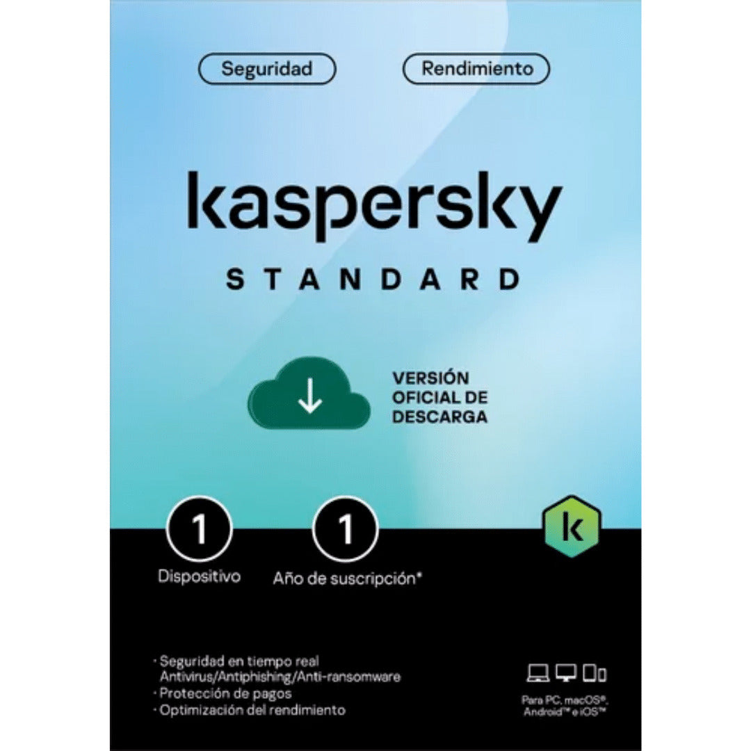 Kaspersky Standard Latin America Edition. 1-Device 1 year (TARJETA)