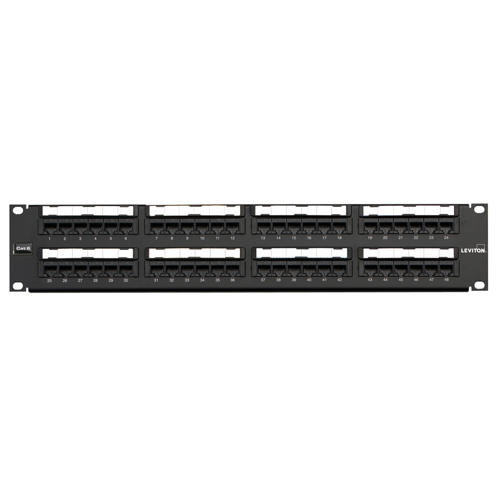 LEVITON PATCH PANEL 110 C6 48PT 2U